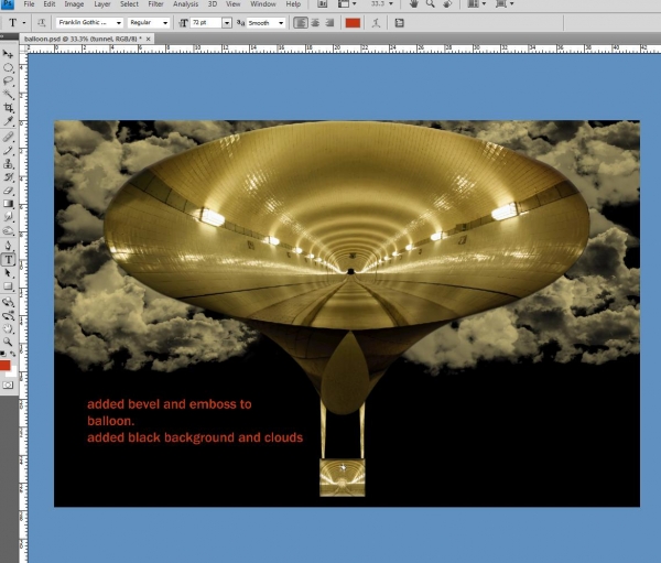 Creation of Golden Balloon: Step 4